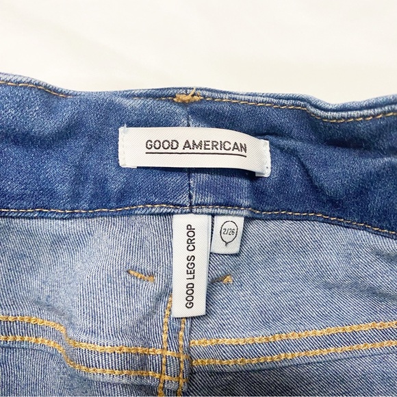 Good American Good Legs Crop Distressed Skinny Jeans - Picture 5 of 16
